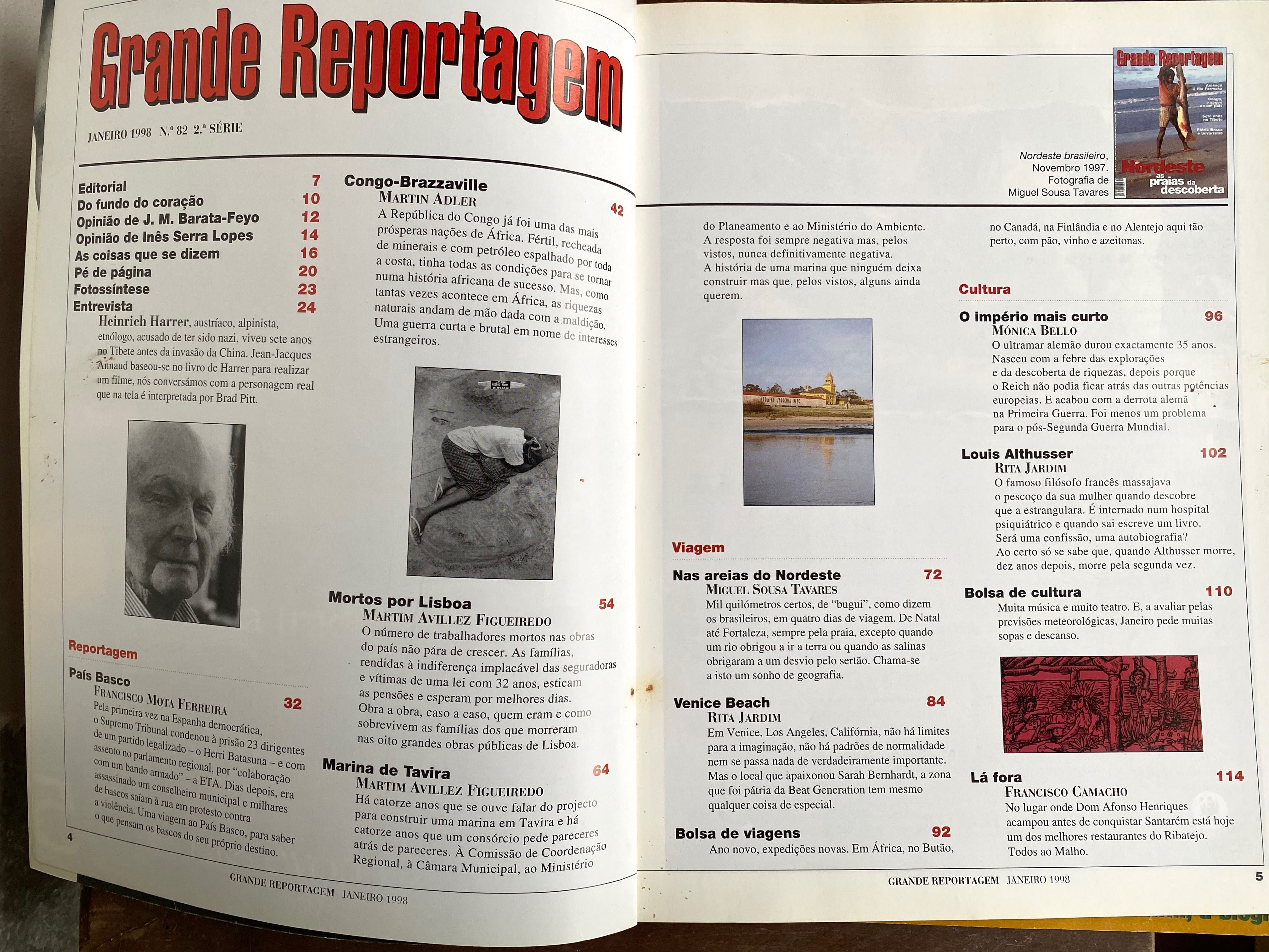Lote 5 Revistas “Grande Reportagem”