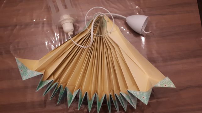 Candeeiro de teto origami verde verbaudet