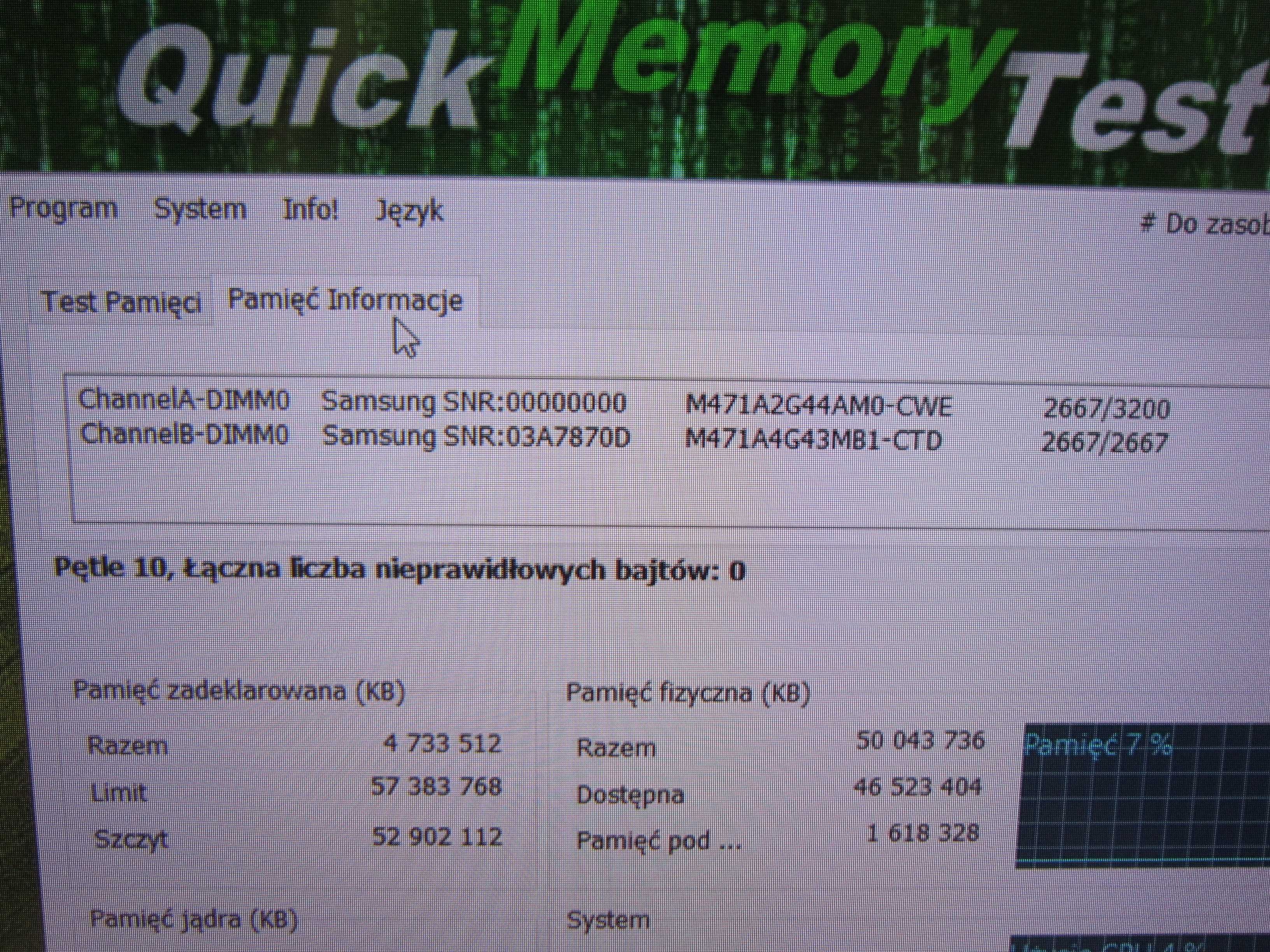32 GB pamięć ram Laptop Samsung DDR4 PC4-2666V-SE1-11 M471A4G43MB1-CTD