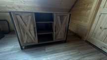 Nowa komoda kredens z polkami LOFT bezowy