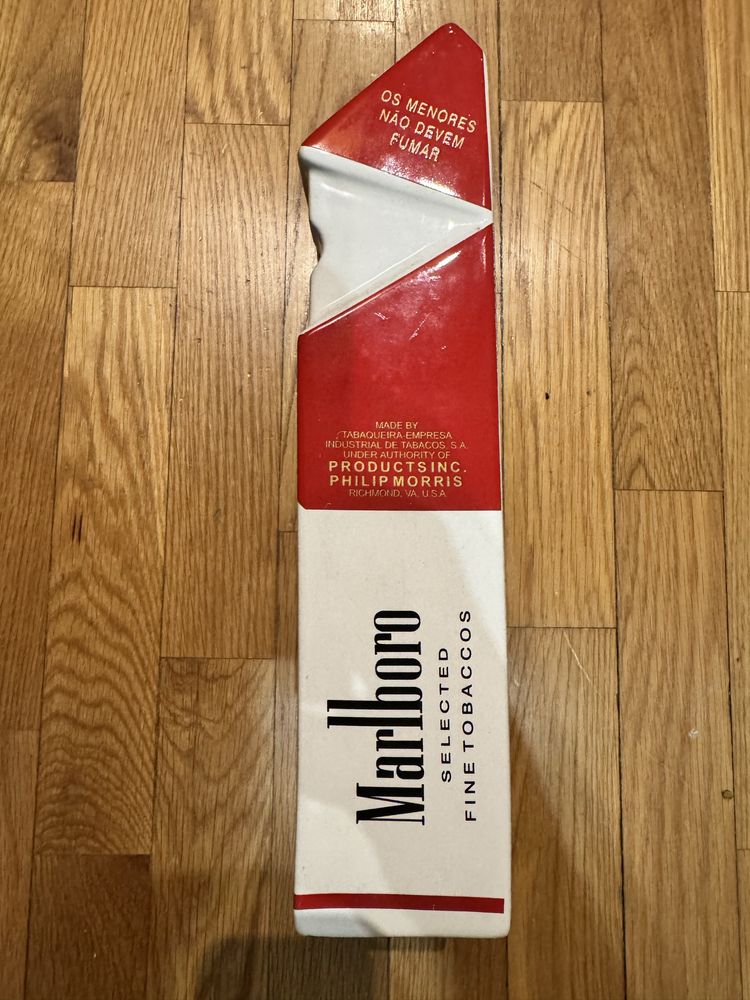 Cinzeiro Marlboro cerâmica grande vintage