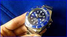 Zegarek Męski DIVER Obrotowy Bezel Submariner Date Kameleon Bransoleta