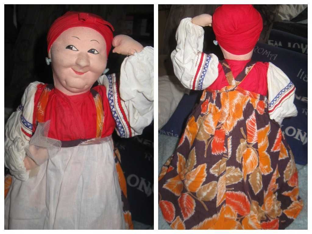Кукла-грелка на самовар"СПЛЕТНИЦА" Московская СиП из "Берёзки" 1978год