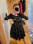 Sukienka balowa elegancka koronka szyta