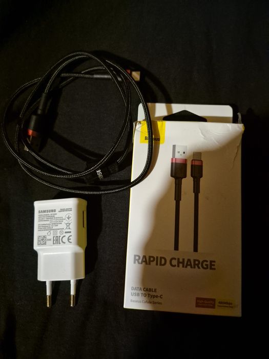 зарядное samsung adaptive fast charging  +type c кабель baseus
ep-ta20