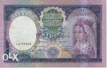 Nota - portugal 1000 escudos 1961