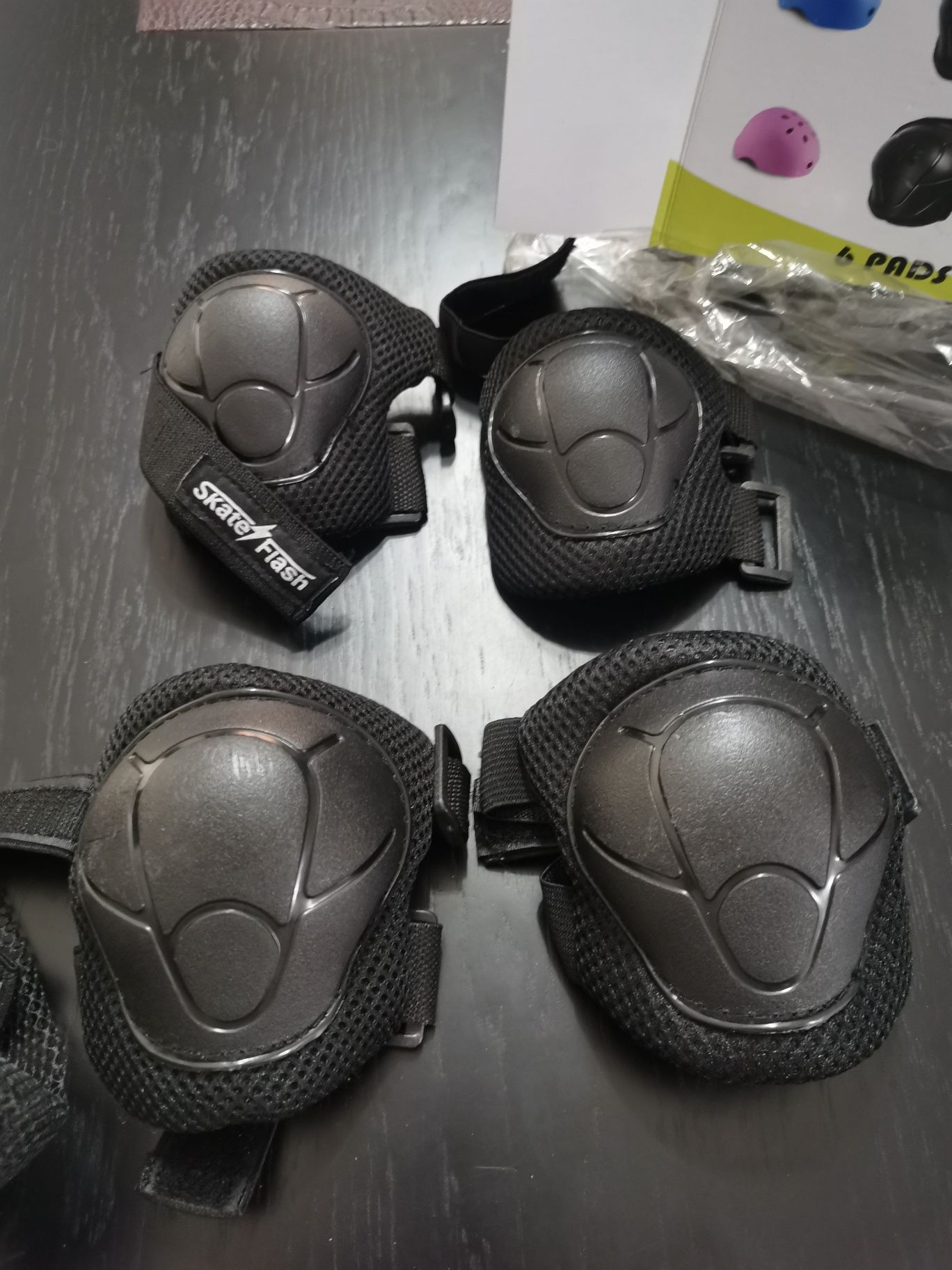 Capacete mais protecções criança