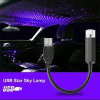 Лазерный проектор USB в автомобиль "Звездное небо"