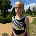 Сумка бананка для девочки серебро голограмма