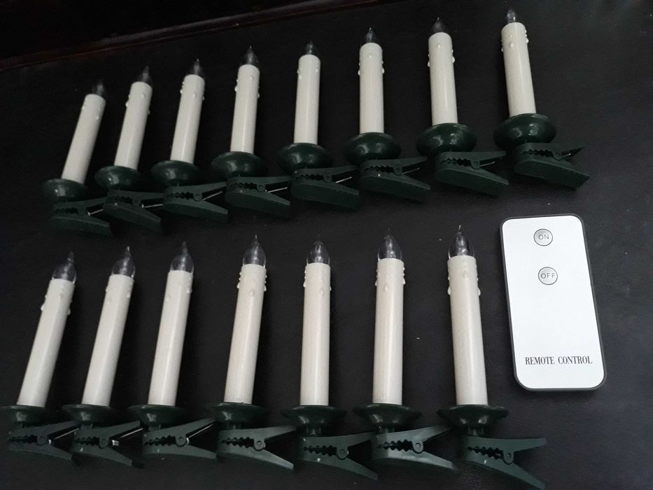 Безпровідні LED свічки 15 штук з пультом,висота 13см