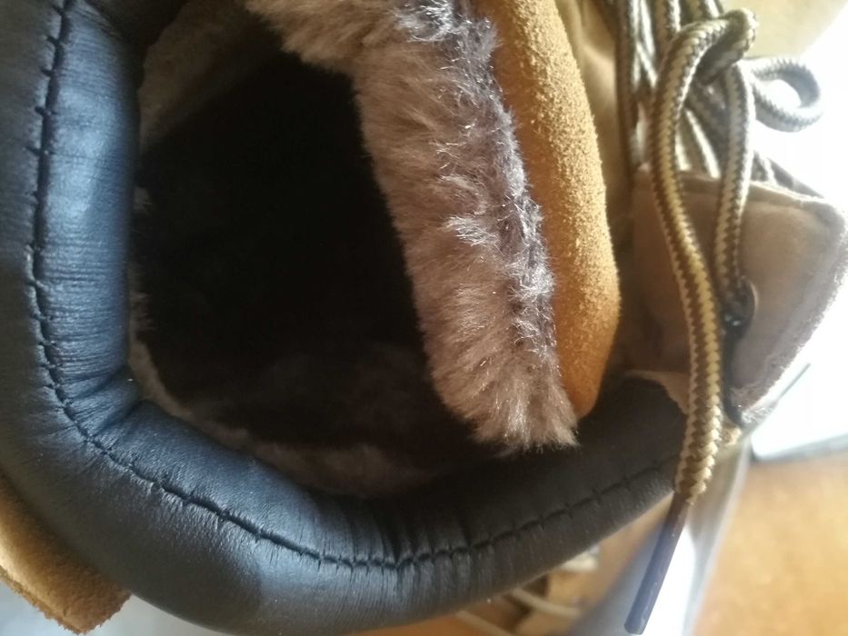 НОВІ Чоловічі Черевики 43р. 27см. Жовті Руді Зимні замшеві демісезонні