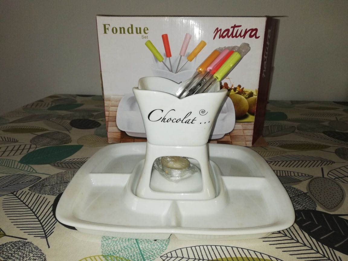 Fondue Set para chocolate NATURA