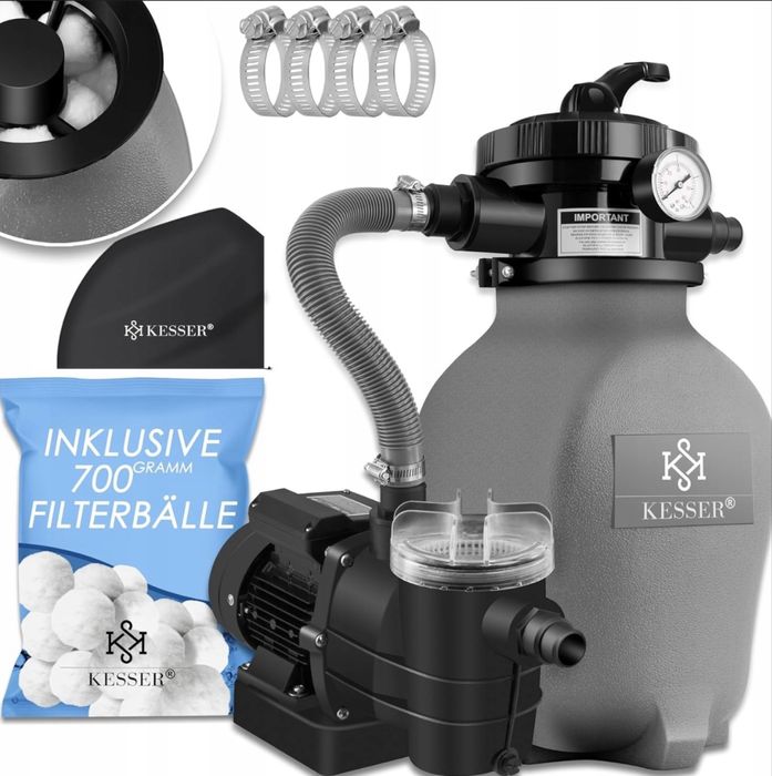 KESSER Filtr piaskowy + 700 g kulki filtrujące zastępują 25 kg piasku