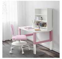Письмовий стіл IKEA PAHL 96х58 см біло-рожевий