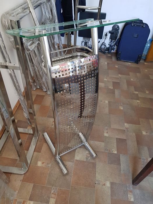 Кафедра стекло нержавейка фасад перфолист