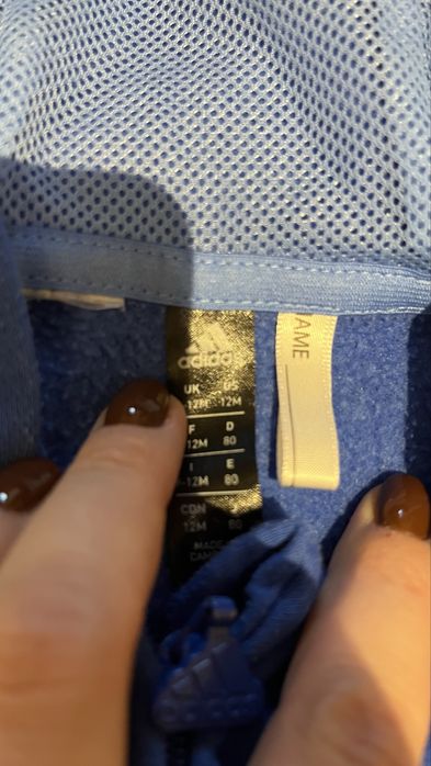 Dres welur plusz niebieski 74 80