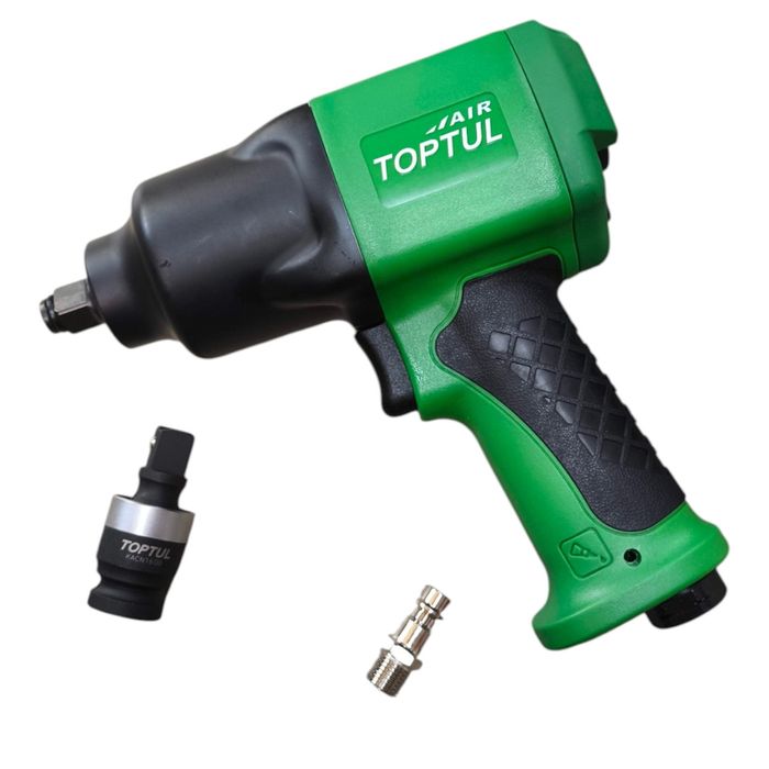 Комплект гайковерт TOPTUL KAAC1610 + кардан ударний + швидкоз'єм