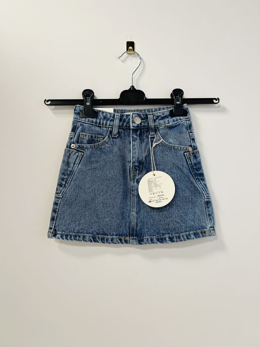 Spódnica dziewczęca jeansowa mini r.140