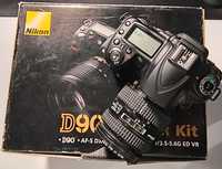 Nikon d90 z obiektywem nikkor extra aku