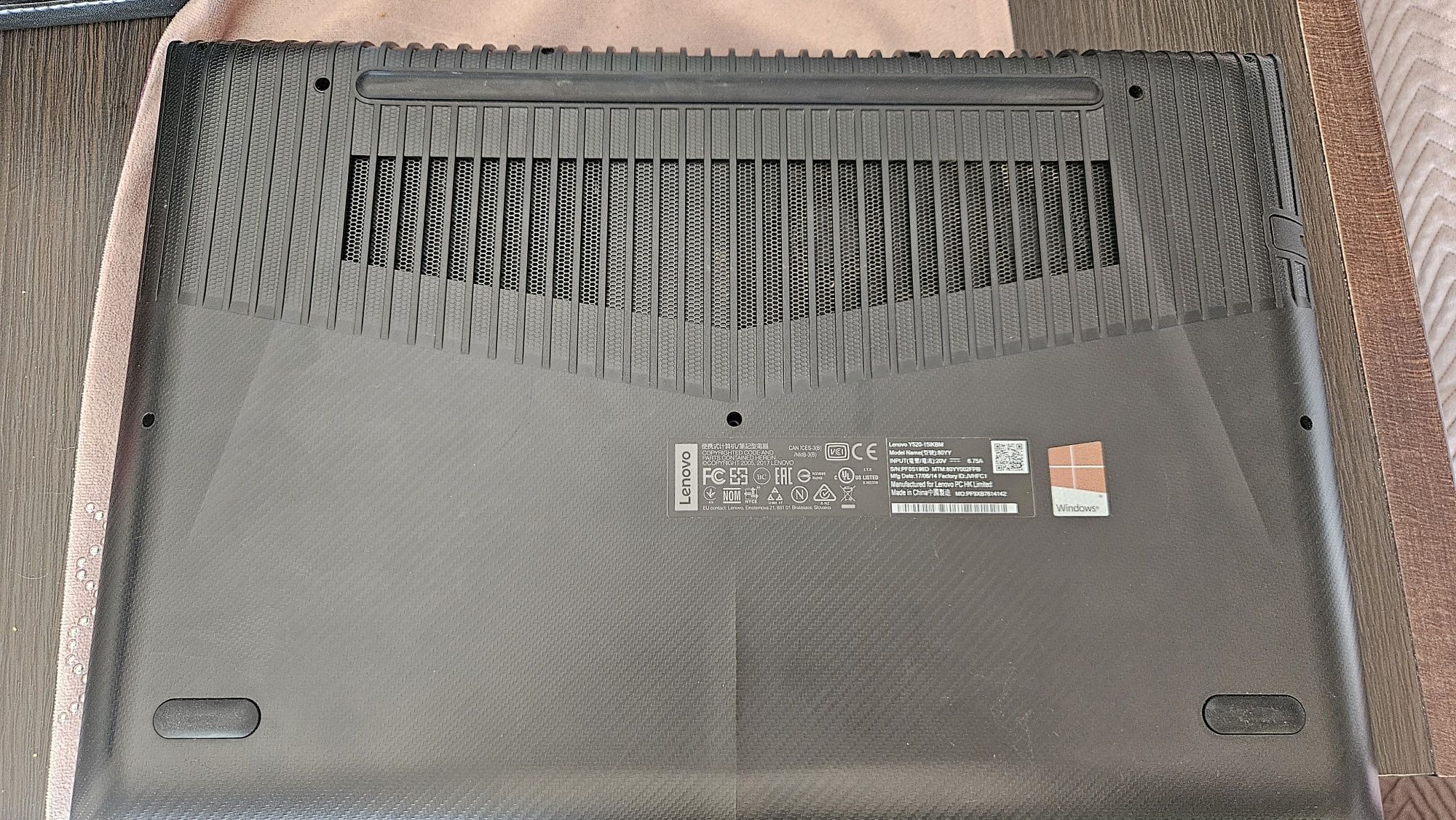 Lenovo Legion Y520 na części (USZKODZONE GPU)