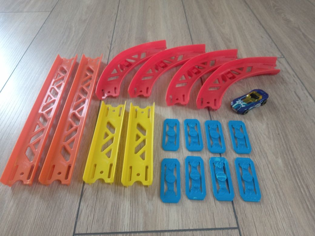 Hot wheels zestaw rozbudowa torów zakręty tor wyścigowy GLC88