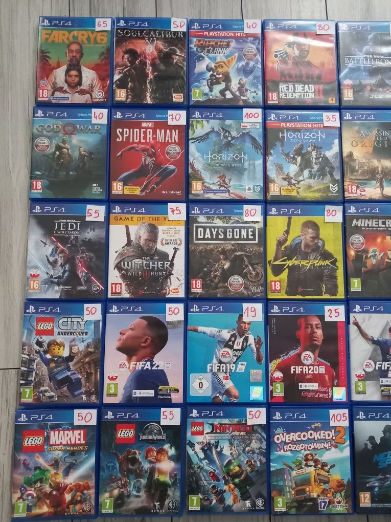 Gry ps4 tlou uncharted cyberpunk rdr fifa23 22 NFS heat days gone