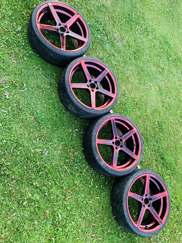 Koła Audi 5x112 20 cali red candy