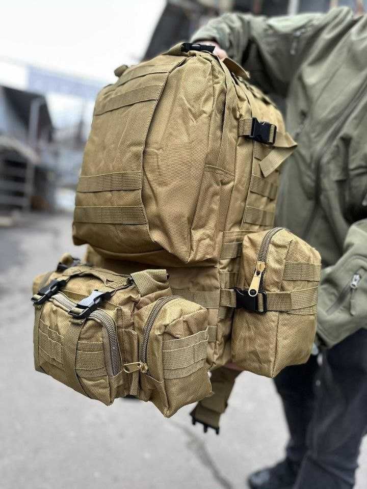 Розпродаж Військовий тактичний рюкзак 55л тактический военный зсу баул