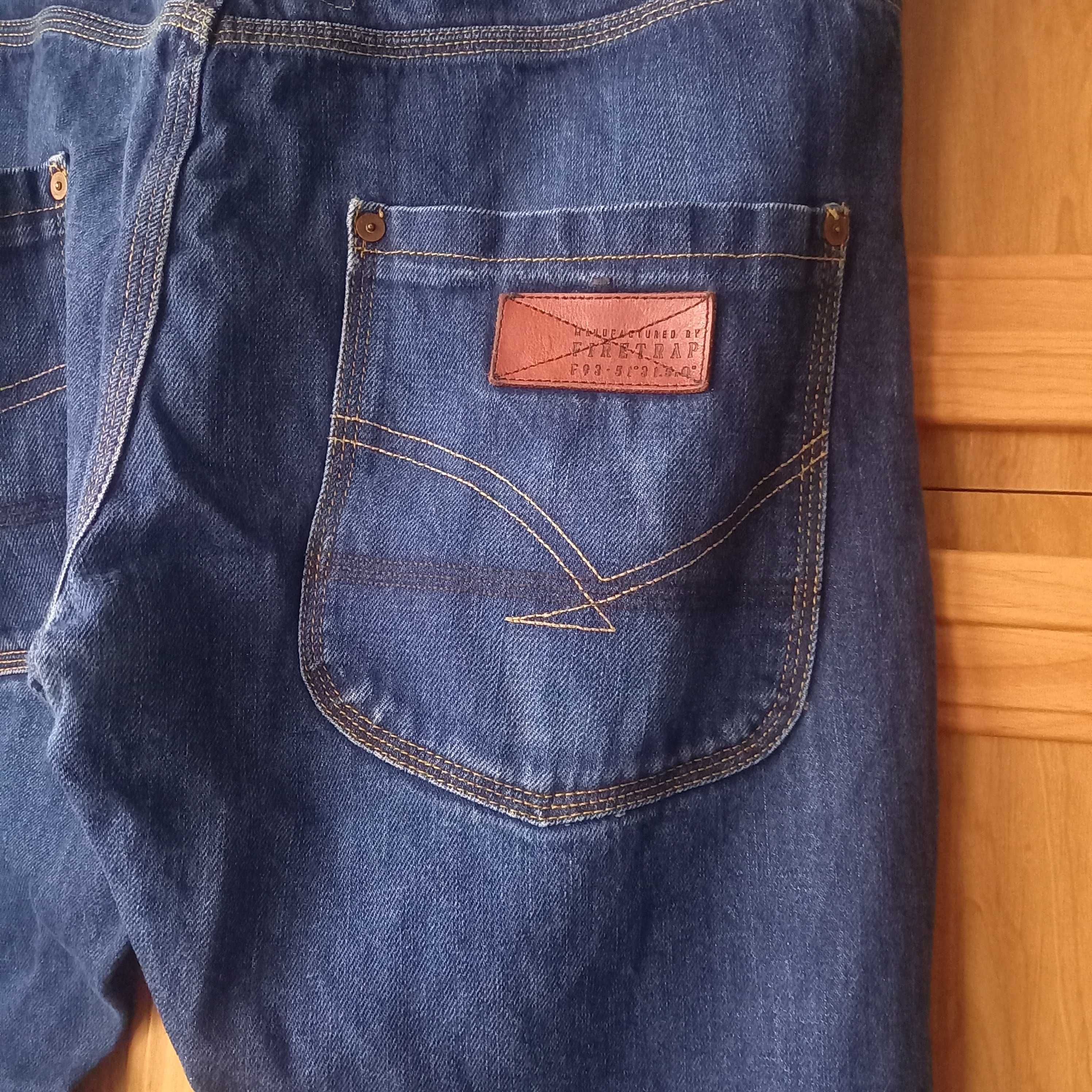 męskie spodnie jeans w 32 l30 100% bawełna