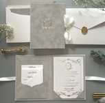 Luxuoso convite de casamento Personalizado