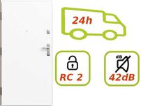 REZERWACJA drzwi Gerda PREMIUM 60 antywłamaniowe RC2 białe akustyczne