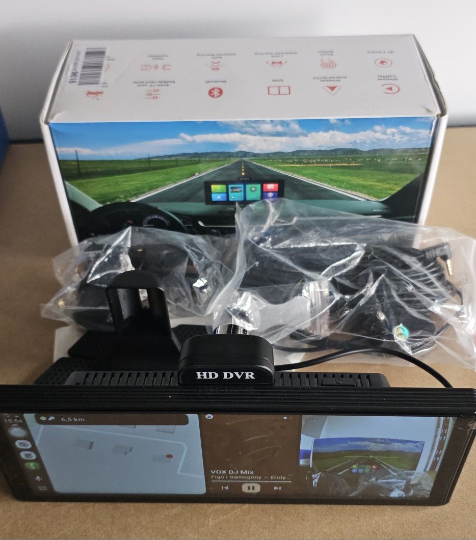 Multimedialna stacja Android Auto / Apple CarPlay z rejestratorem