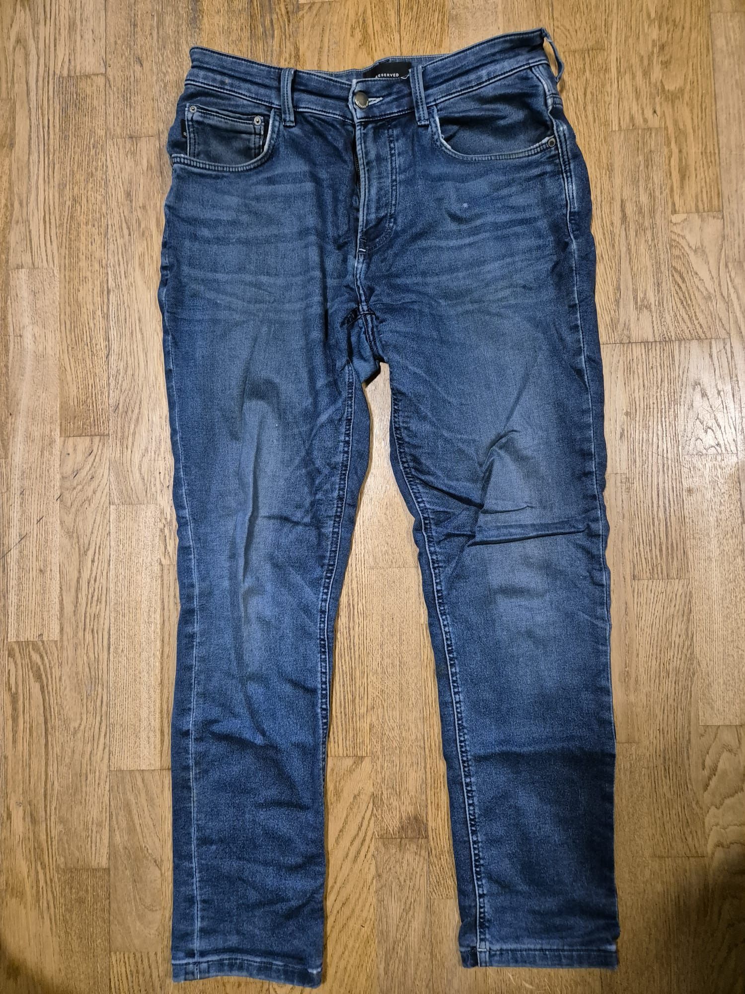 Spodnie Jeansy Reserved 33 / 32 Bawełna Oddychające High Flex Wygodne
