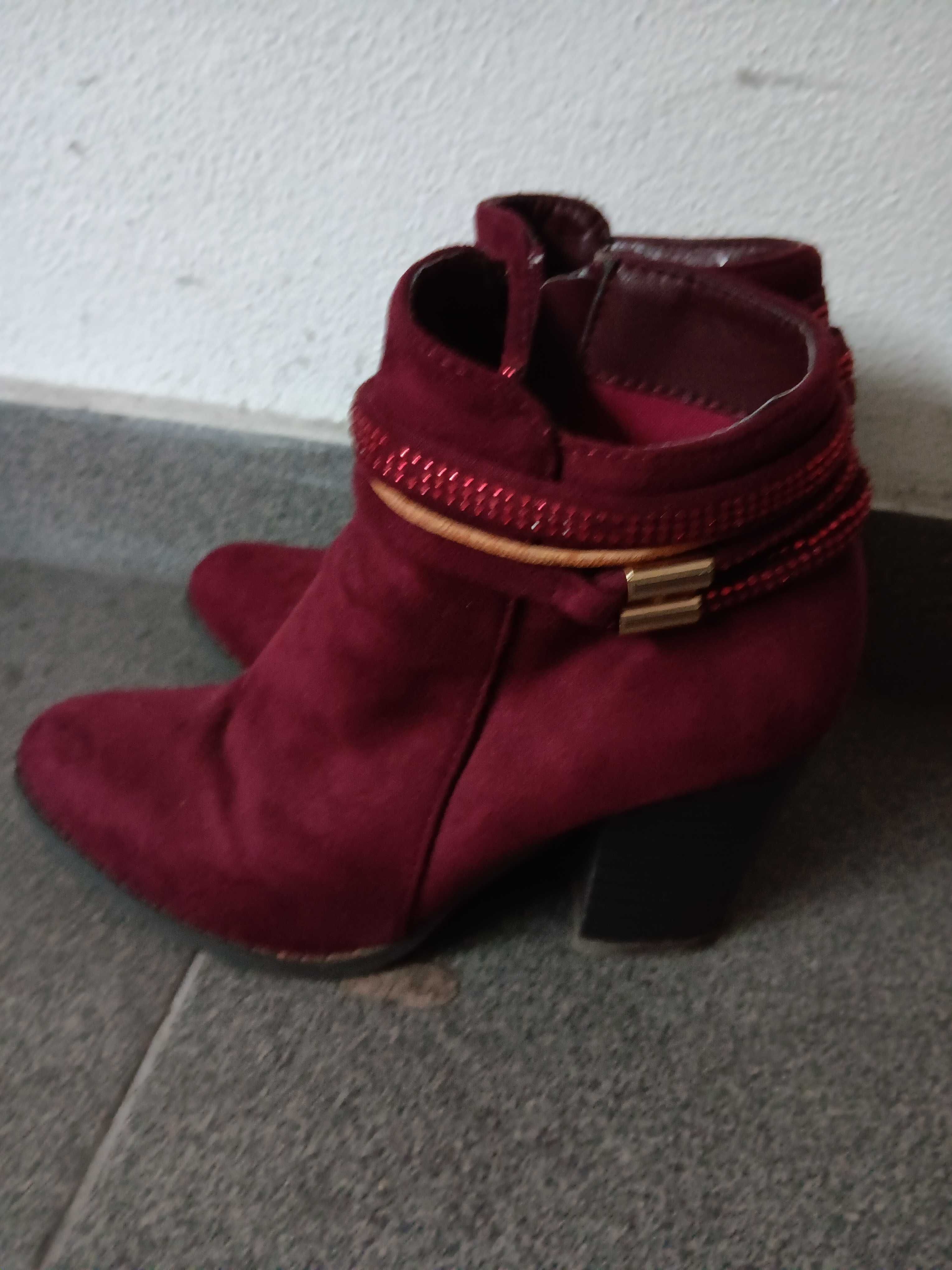 Botas senhora vermelho e/ou rosa