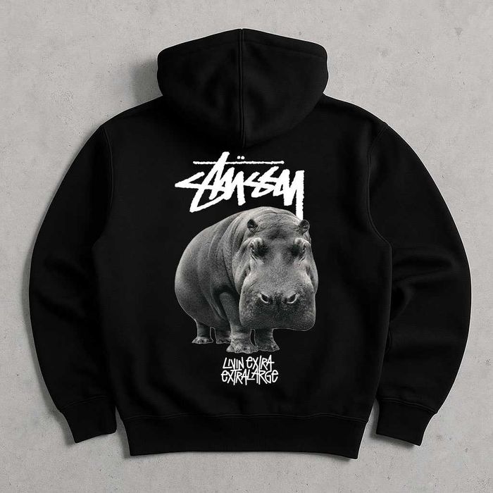 Толстовка Худи Stussy  - Basic - XS S M L XL - Стусси - Cotton