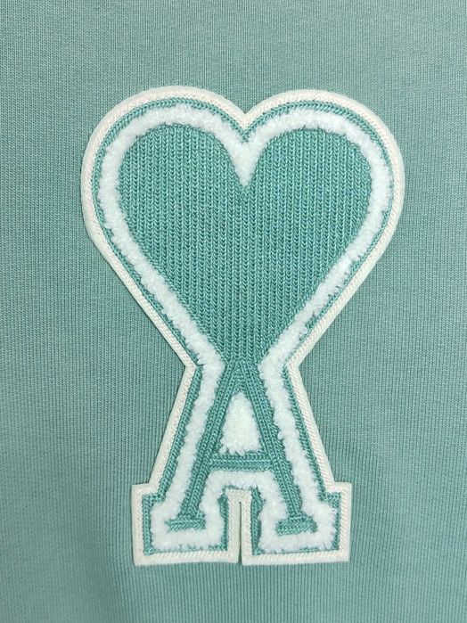 Худі AMI Paris Oversize Ami de Coeur hoodie Mint