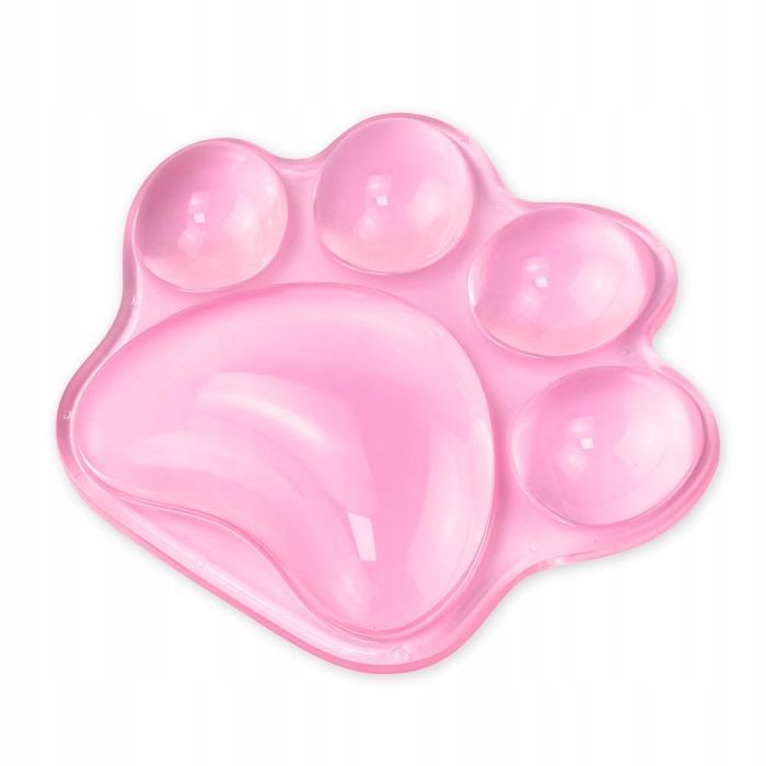 Podkładka pod nadgarstek żelowa RÓŻOWY paw łapka