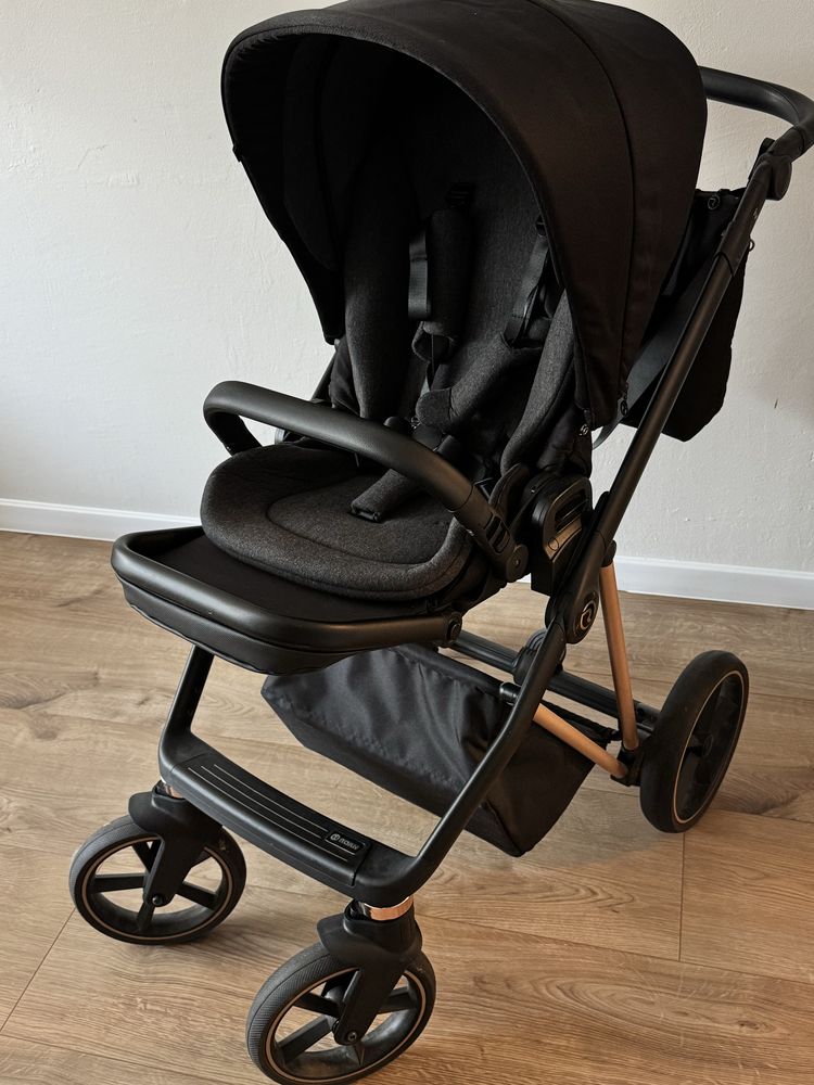REZERWACJA Wózek gondola i spacerówka Roan ivi 2.0 Raven Rose Gold