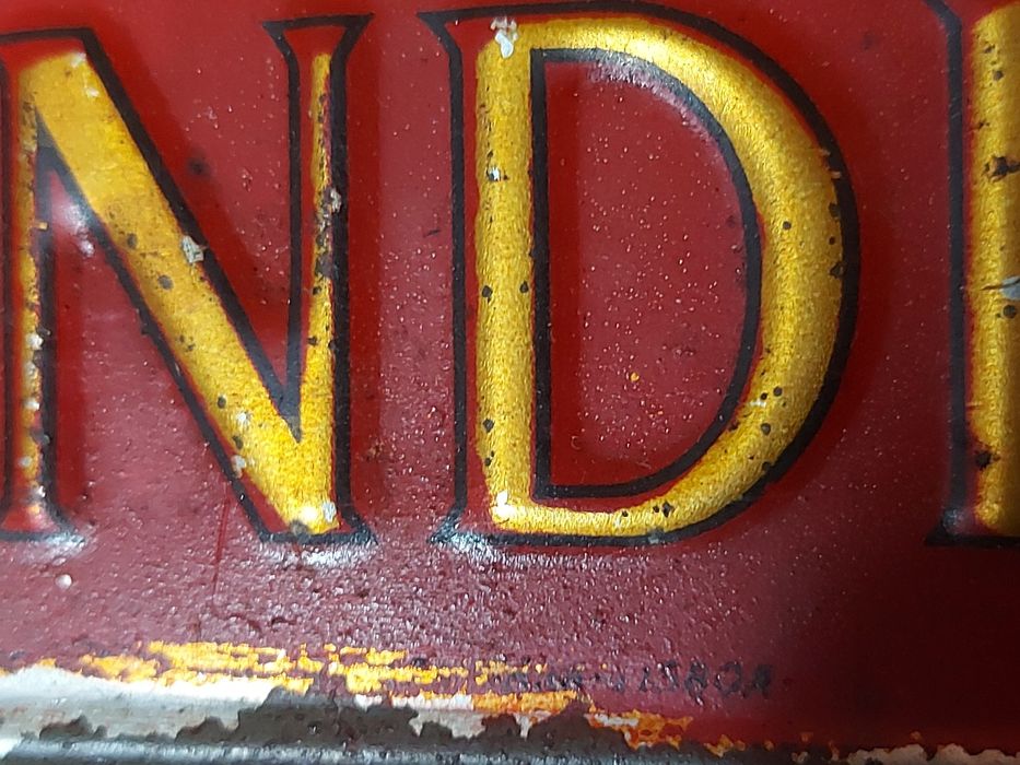 Antiga placa de seguros a Mundial