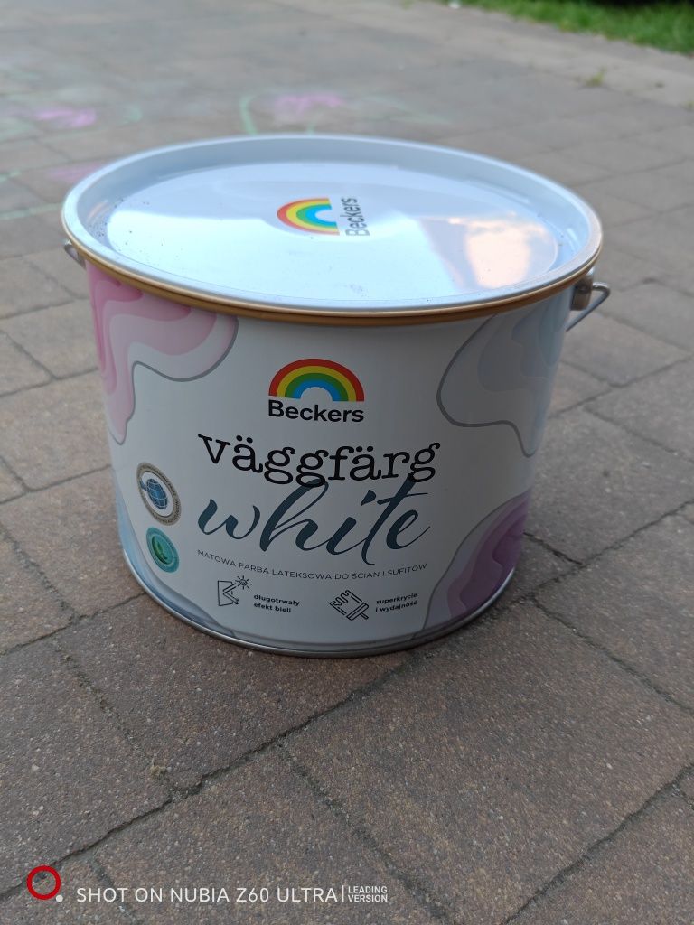 Farba biała Beckers Vaggfarg