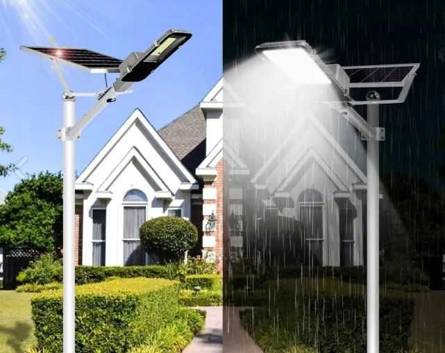 Lampa Solarna 1000W LED Latarnia Ogrodowa Mocna PROFFESIONAL + Pilot