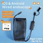 Mini Kamera endoskopowa Android, IOS typu C wodoodporny rurociągowy 2M