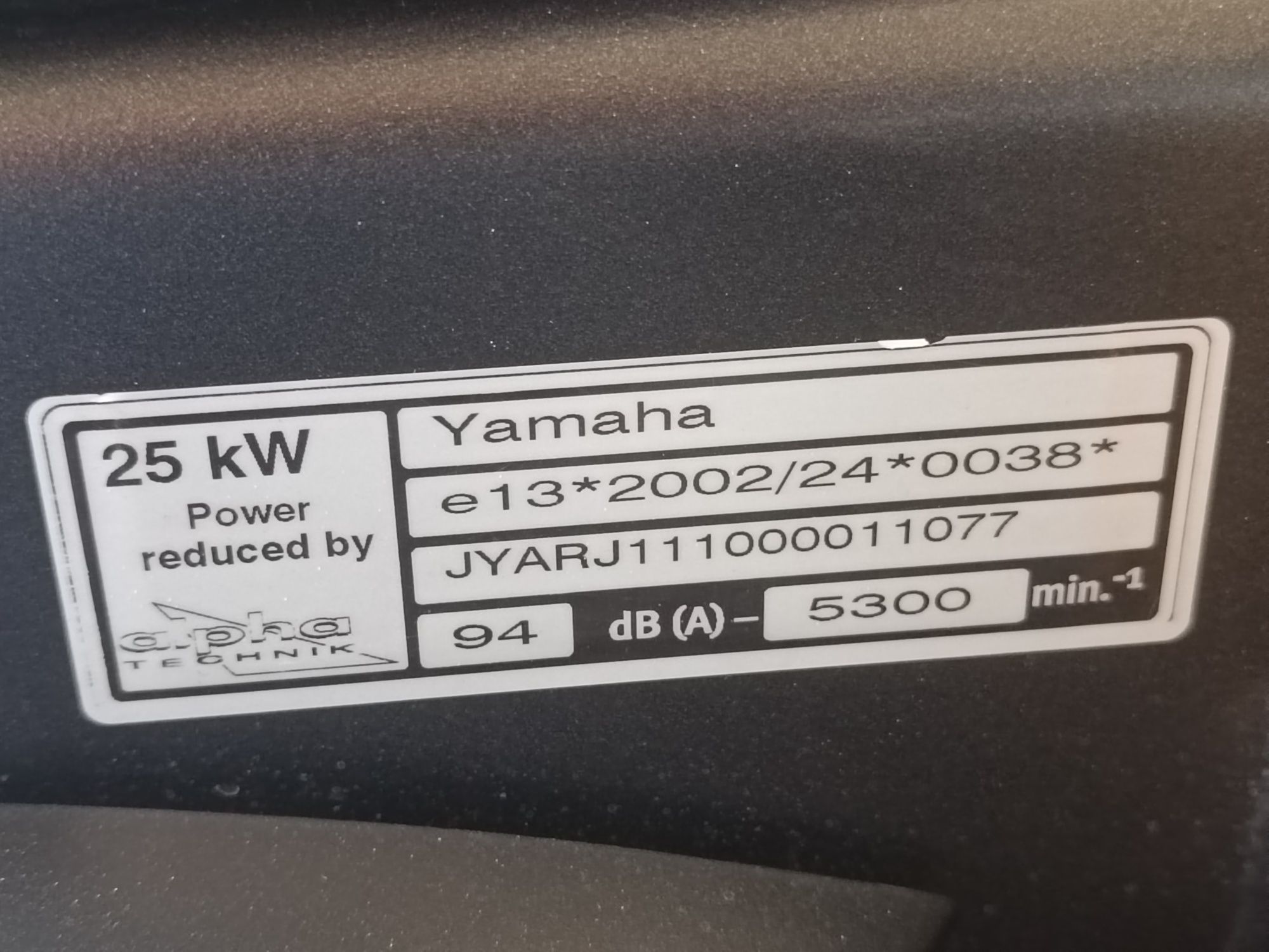 Yamaha YZF-R6 rj11 A2 przebieg 24200km