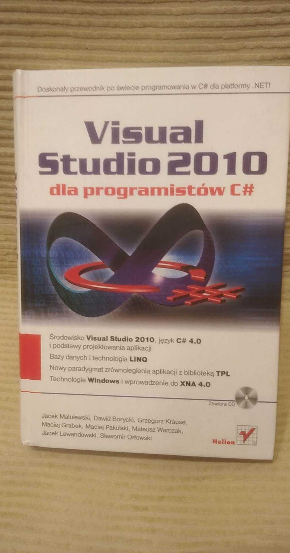 JAK NOWA Visual Studio 2010 dla programistów C# praca zbiorowa z płytą