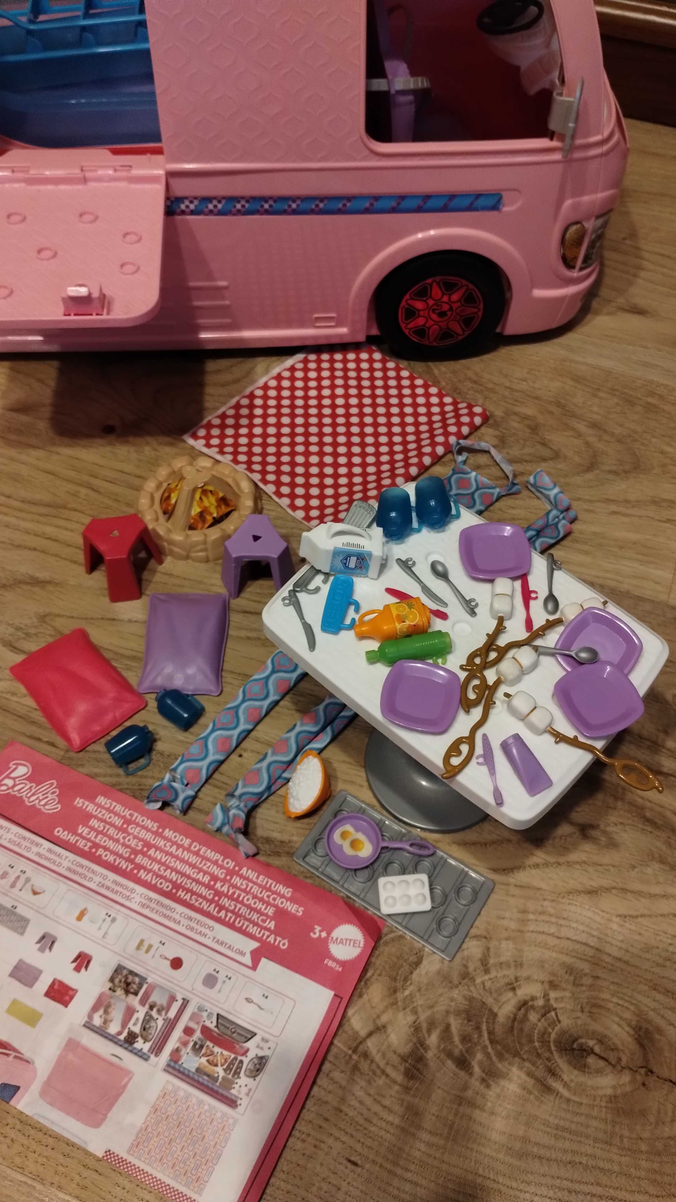 Camper Barbie-Mattel ,duże auto FBR34