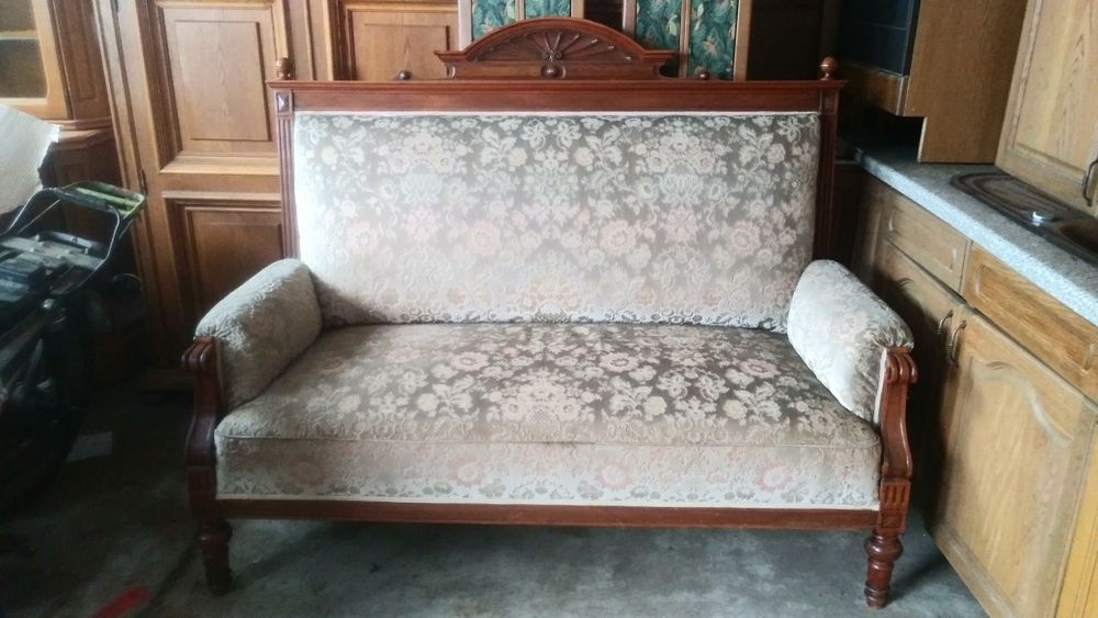 Sofa stoł i 3 krzesla