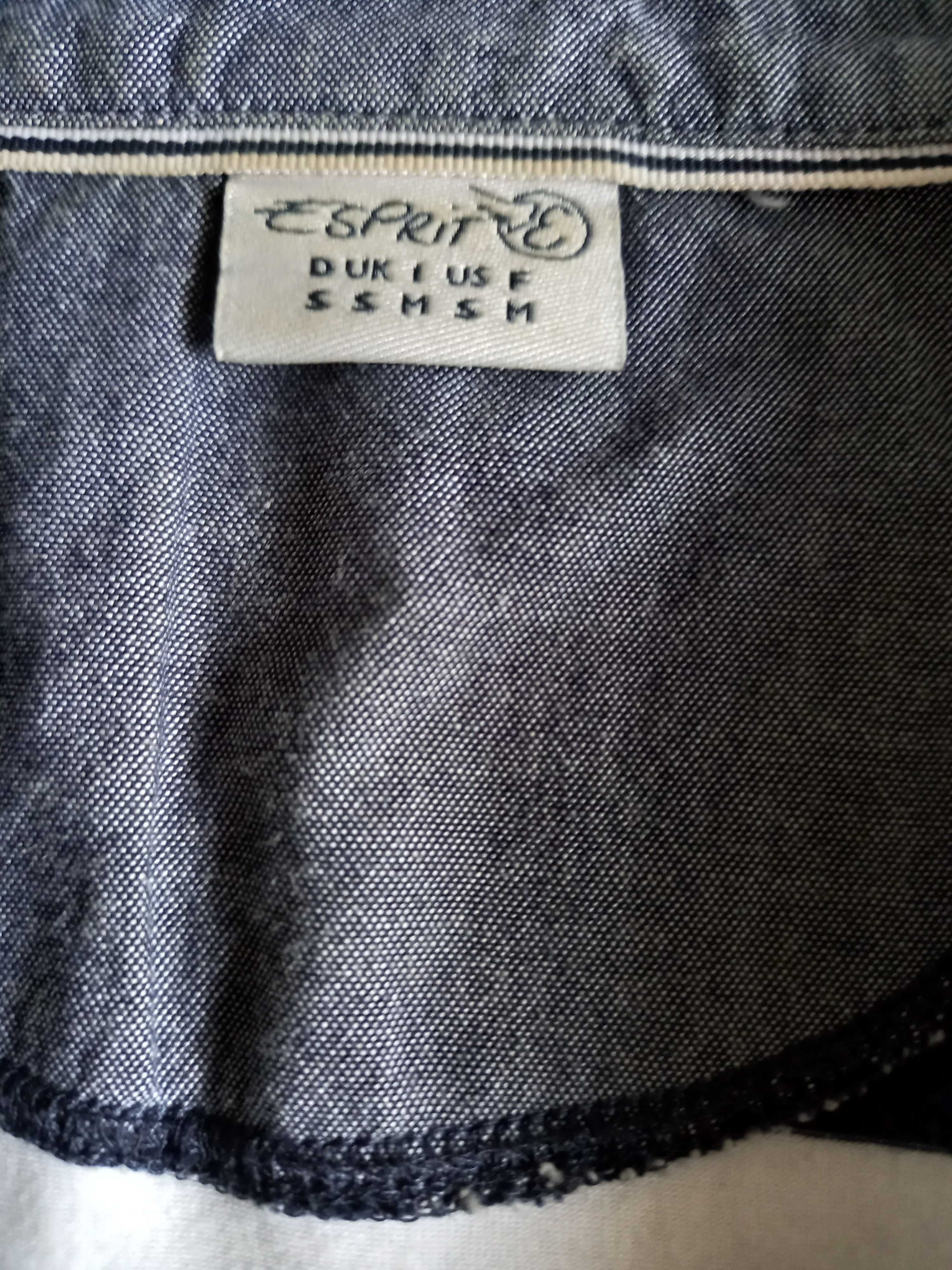ESPRIT bialo - granatowe polo T-shirty 36/38 S/M