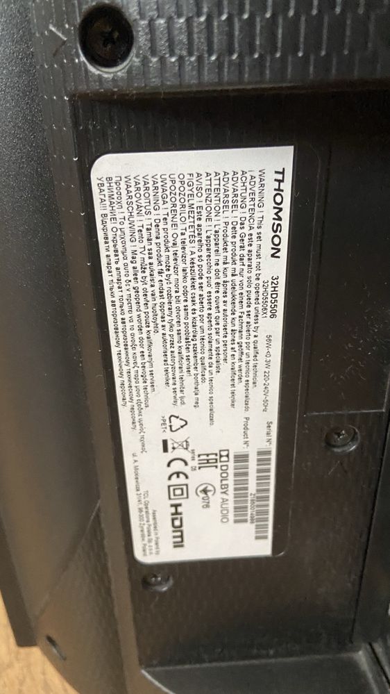 Телевізор Thomson 32HD5506 (HD 720, SMART TV)