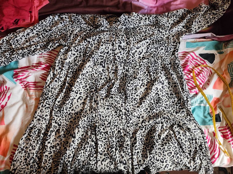 szara sukienka damska  duży rozmiar