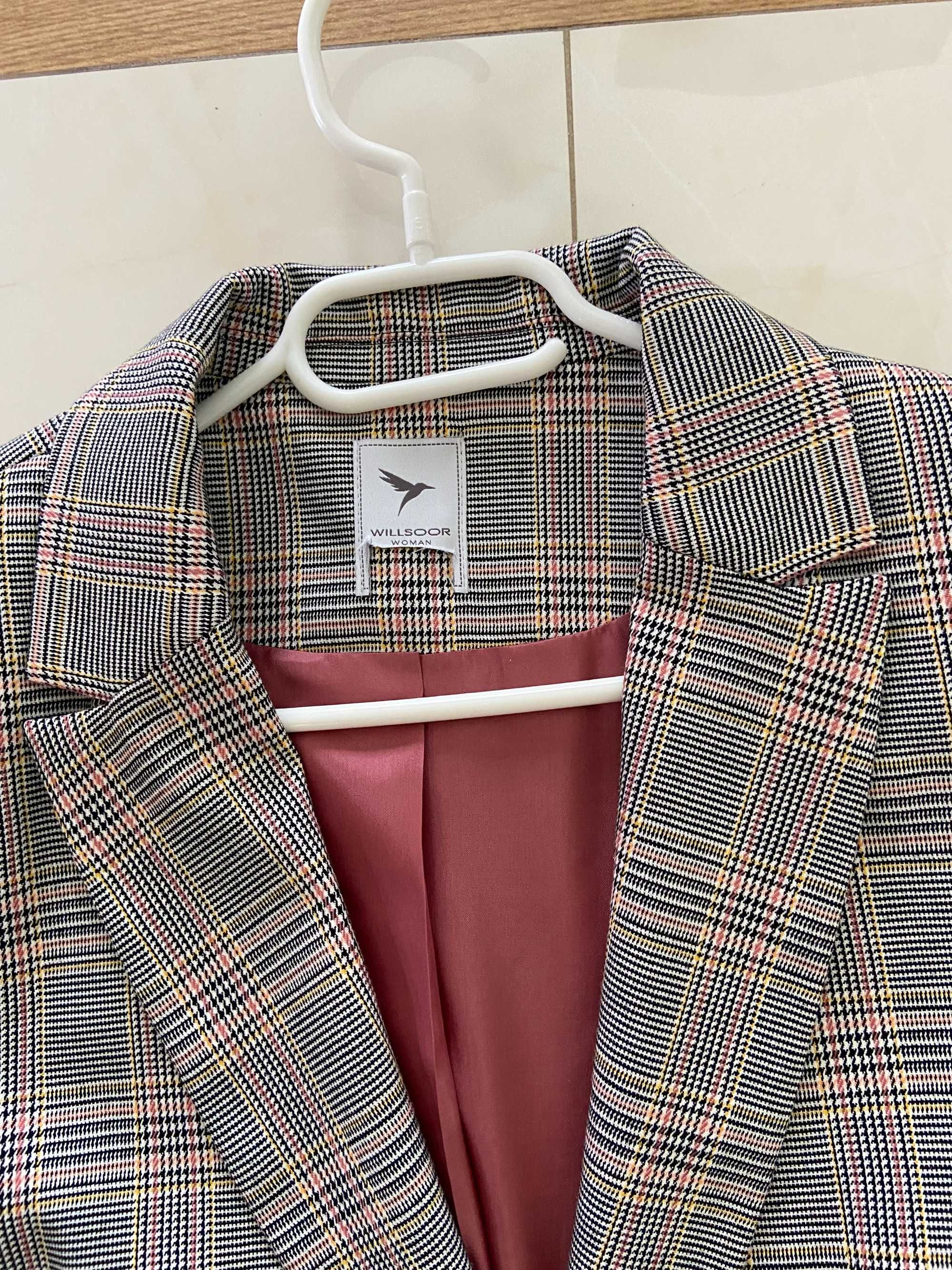 Marynarka żakiet Willsor nowa 42 żakiet w kratkę L XL